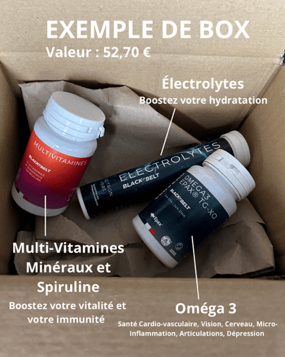 Box Forme et Santé avec abonnement- Produits différents à chaque envoi.