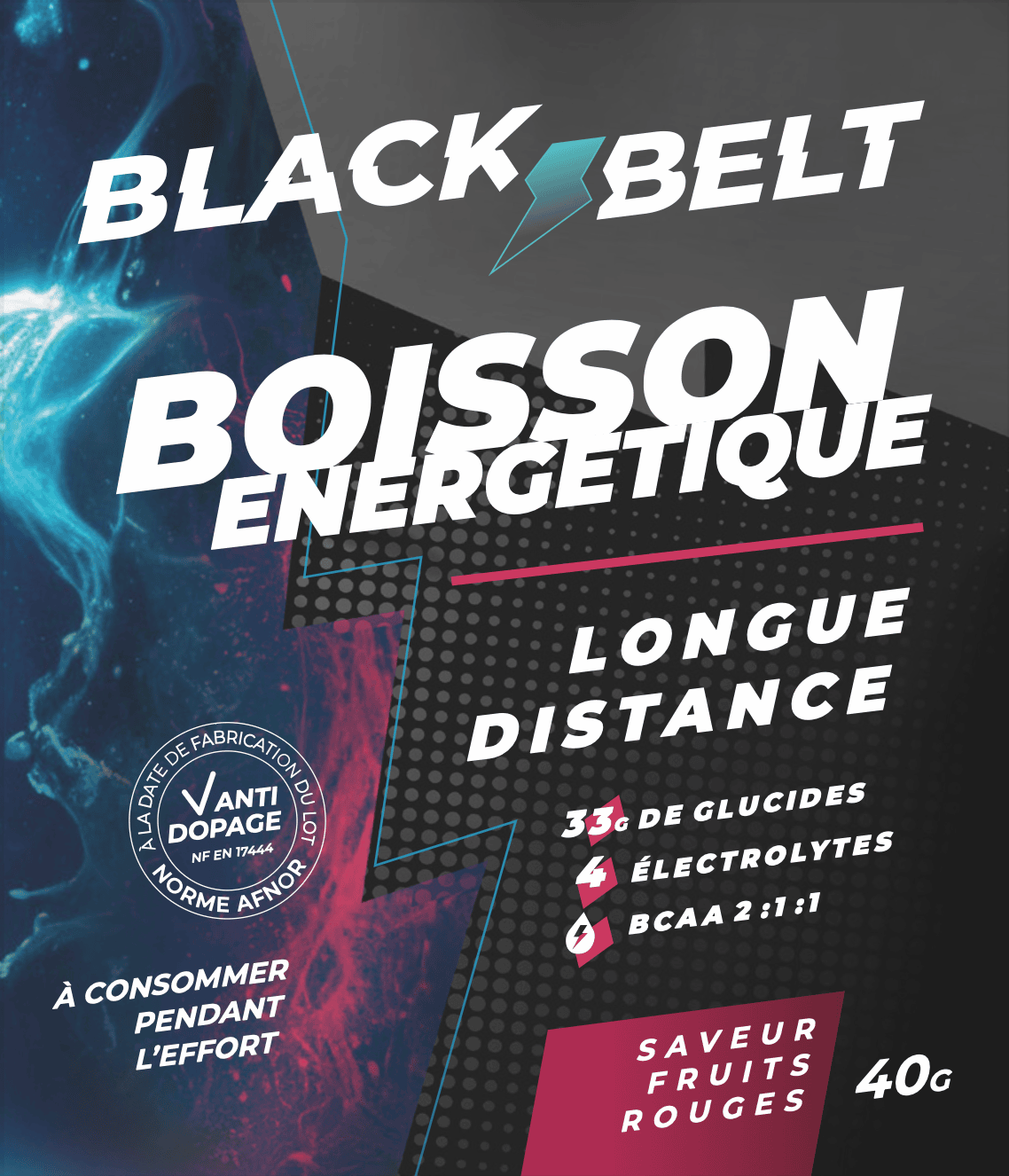 Boissons Énergétiques : 3 Monodoses de 40G